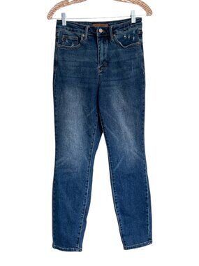 Judy Blue JB88776 Tummy Control High Waist Slim Fit Jeans Dark Wash